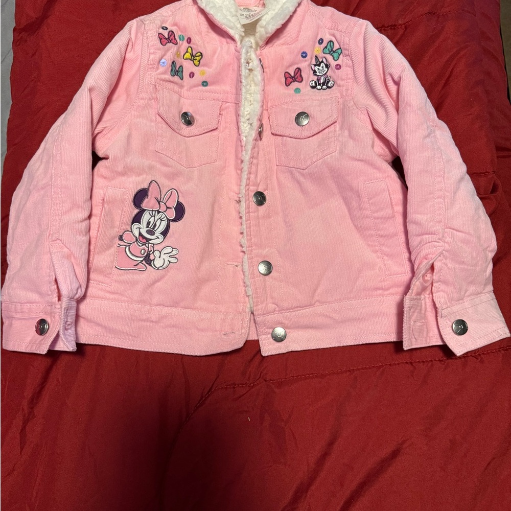 Pink Corduroy Disney Minnie Mouse Jacket